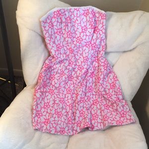 Lilly Pulitzer Dress Hot Pink Floral